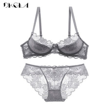 Load image into Gallery viewer, Hollow Sexy Bra Ultrathin Underwear Set