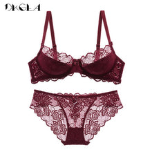 Load image into Gallery viewer, Hollow Sexy Bra Ultrathin Underwear Set
